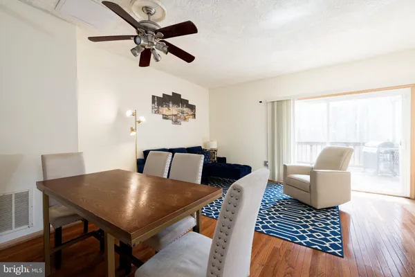 a living room with furniture a rug potted plant and a window