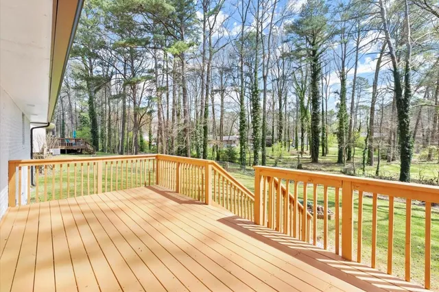 swimming pool view from a balcony