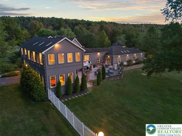 a aerial view of a house