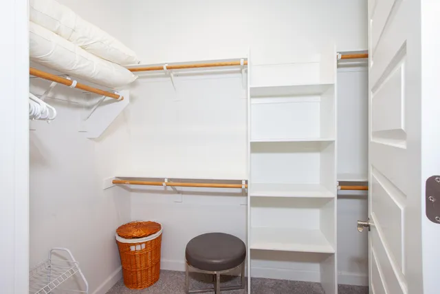 a view of storage and utility room with a washer and dryer
