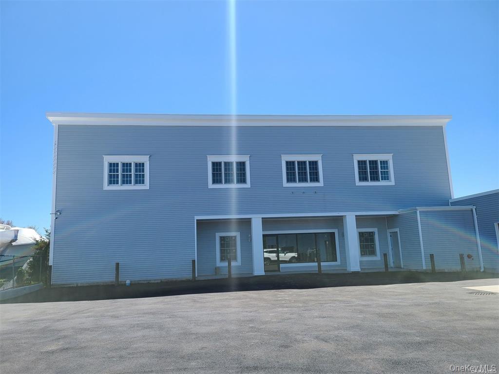 a front view of a building