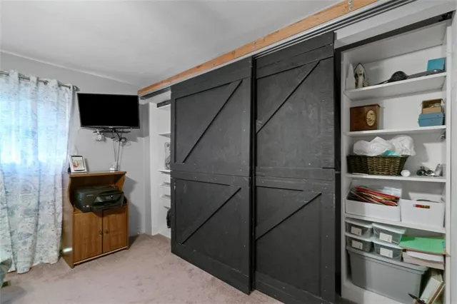 a room with storage and utility