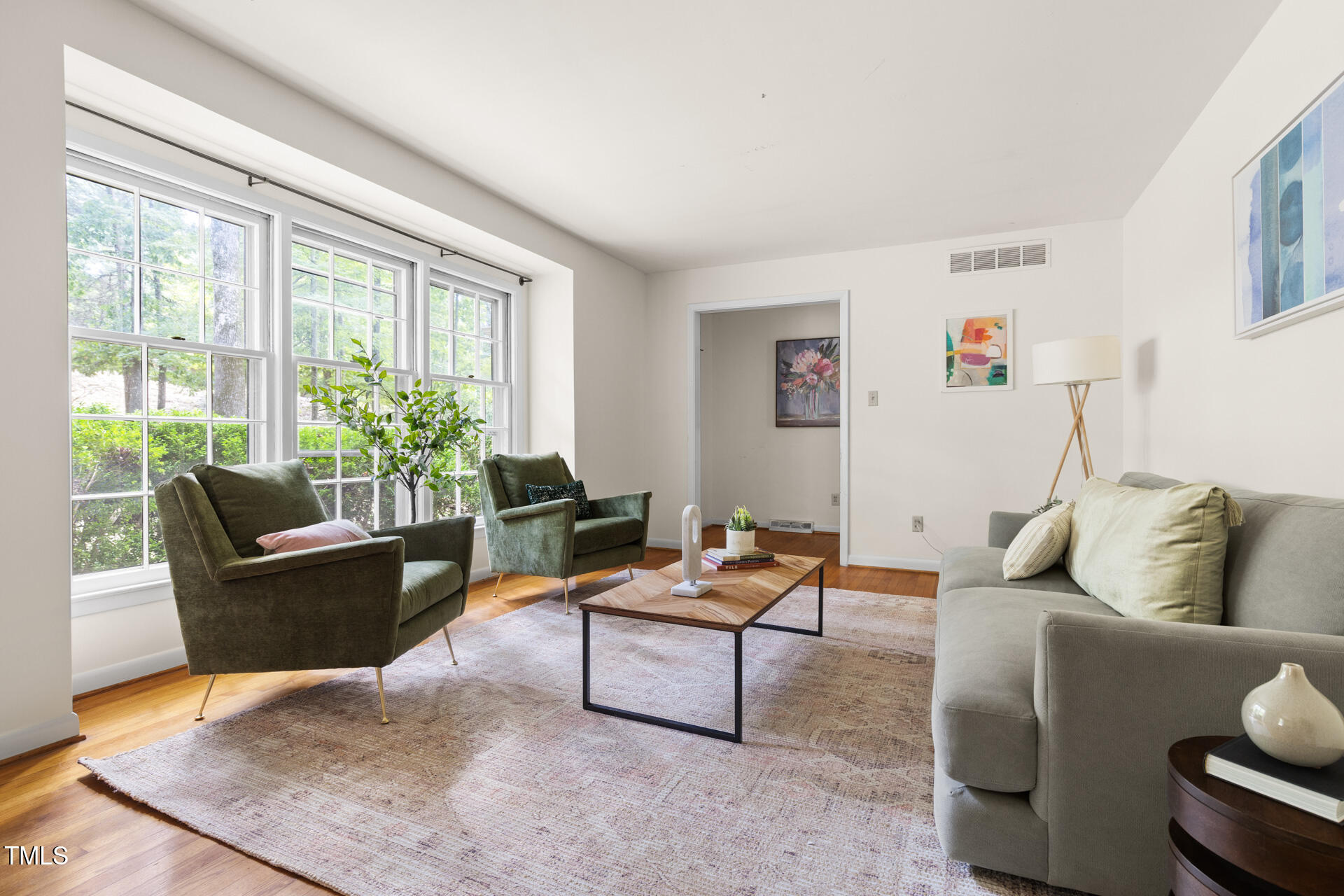 324 Woodhaven Road Chapel Hill, NC 27514 - Photo 6 of 32 a living room with furniture and a large window