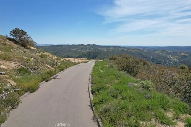 a view of a lake with a mountain in the background