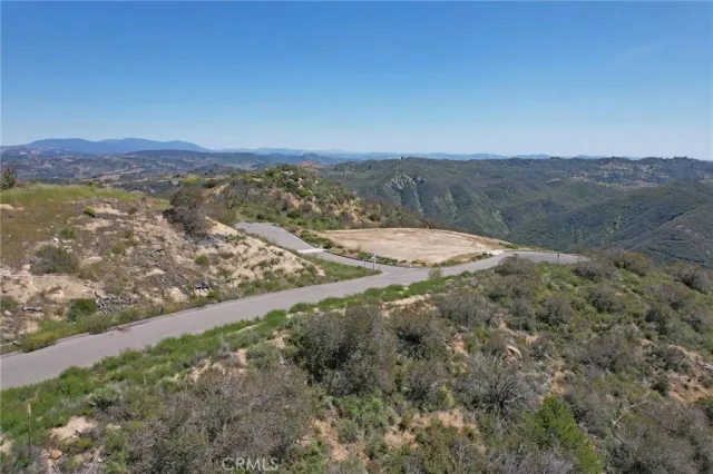 a view of an outdoor space and a mountain view