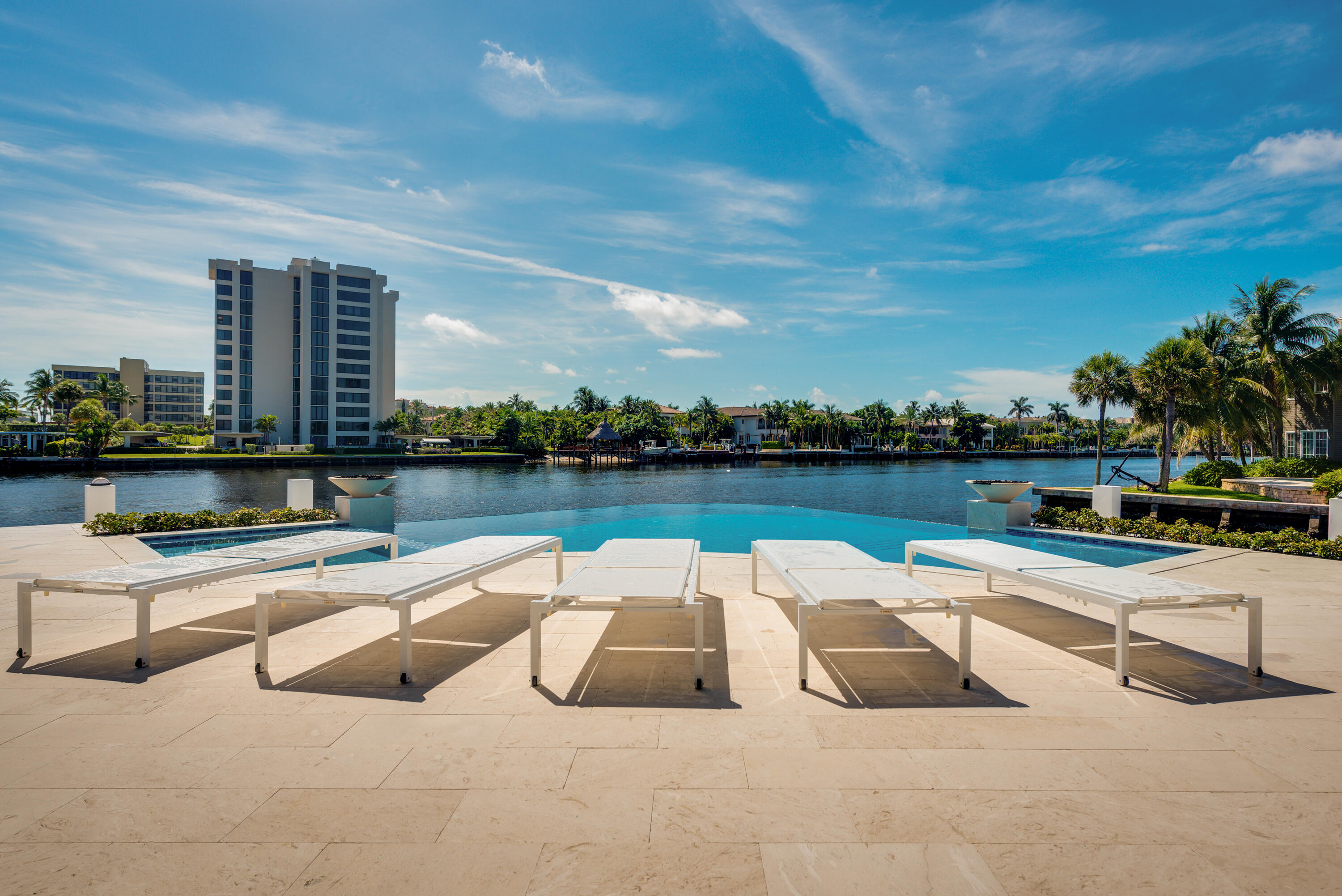 976 Cypress Drive Delray Beach, FL 33483 - Photo 35 of 38 a view of swimming pool with outdoor seating and city view