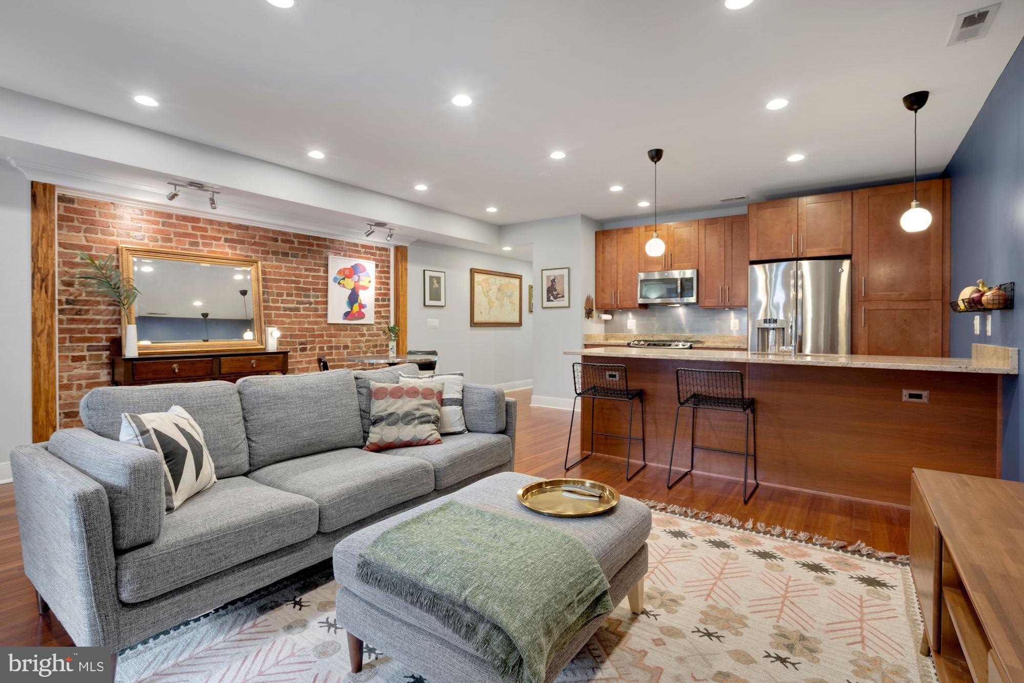 3545 13th Street Northwest, Unit 1 Washington, DC 20010 - Photo 6 of 36 Exposed brick