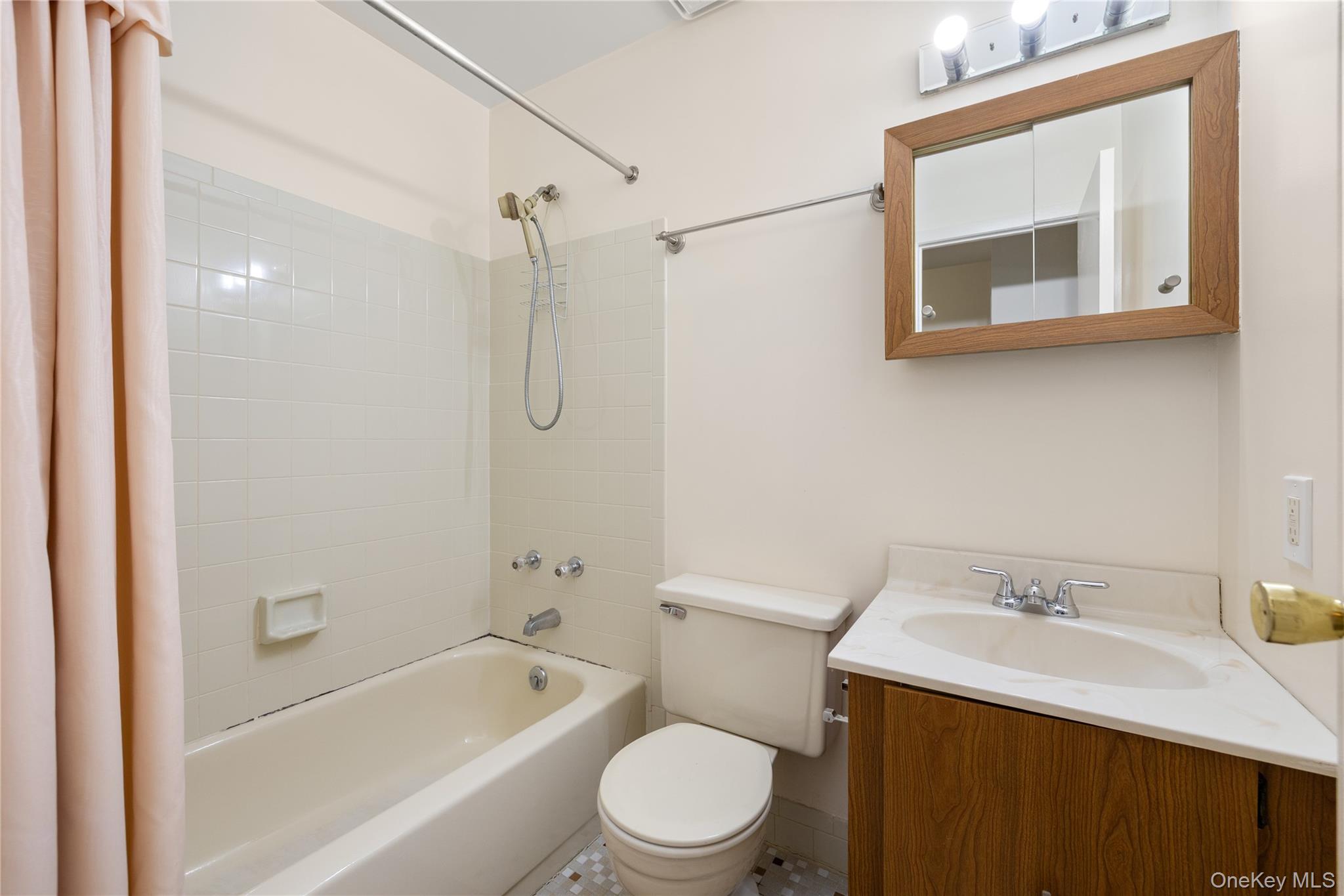 650 Newbridge Road, Unit 15 East Meadow, NY 11554 - Photo 15 of 20 a bathroom with a sink toilet and shower