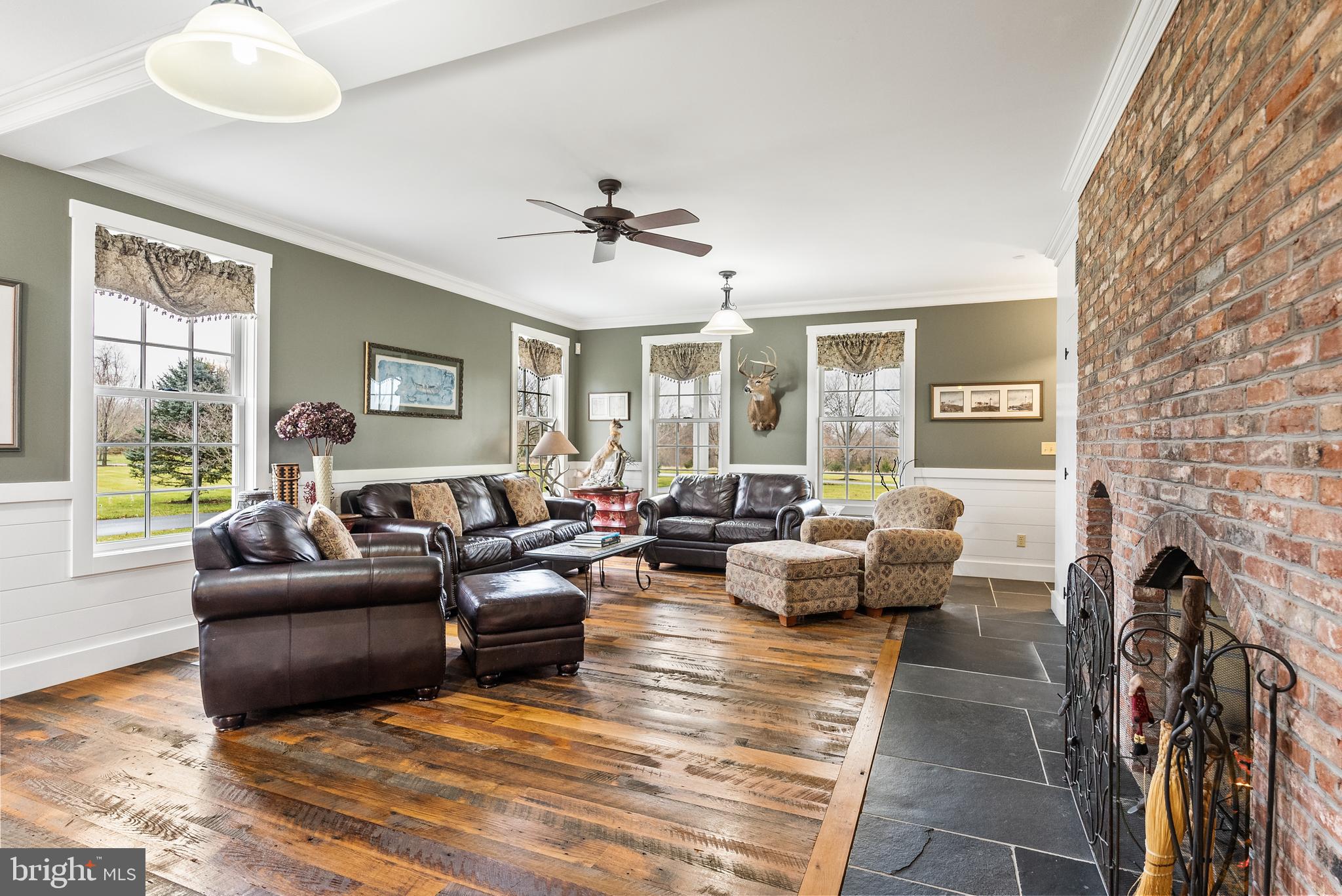 21100 West Offutt Road Poolesville, MD 20837 - Photo 15 of 58 Family Room w/ reclaimed oil finished oak floors