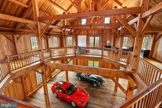 a view of a garden with houses