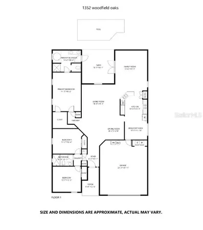$399,900 | 1352 Woodfield Oaks Drive, Apopka, FL 32703