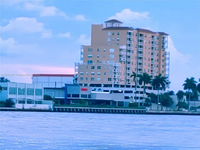 a view of a lake and sunset