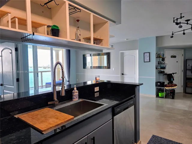 a close view of sink