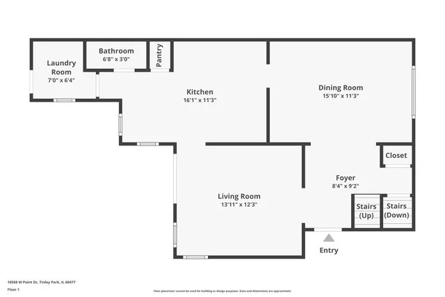 $2,600 | 18568 West Point Drive, Tinley Park, IL 60477