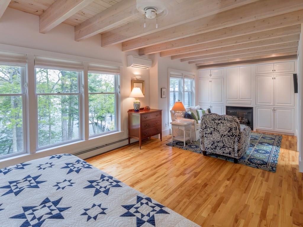 80 Muscongus Point Road Round Pond, ME 04564 - Photo 24 of 34 Master bedroom sitting area and gas...