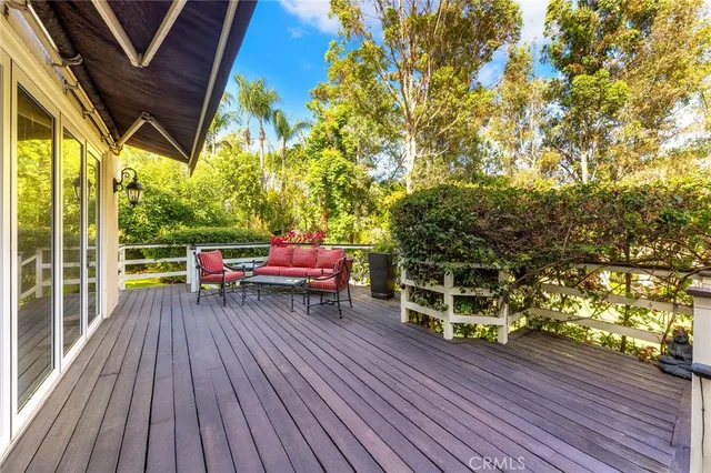 a view of a patio with swimming pool