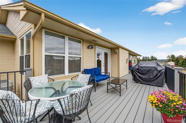 a house view with a seating space