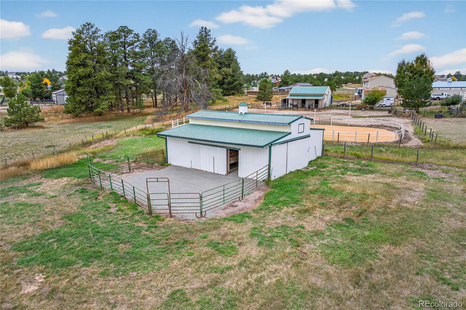 2464 Remington Road Elizabeth, CO 80107 - Photo 38 of 41 a view of a house with a yard and sitting area