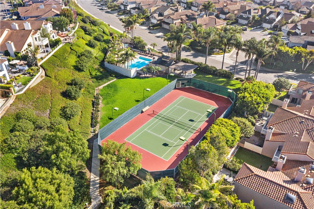23966 Wanigan Way Laguna Niguel, CA 92677 - Photo 54 of 57 an aerial view of a tennis ground with a swimming pool