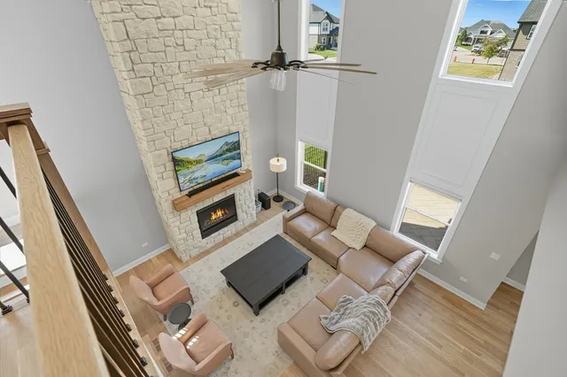 view of living room with furniture and rug