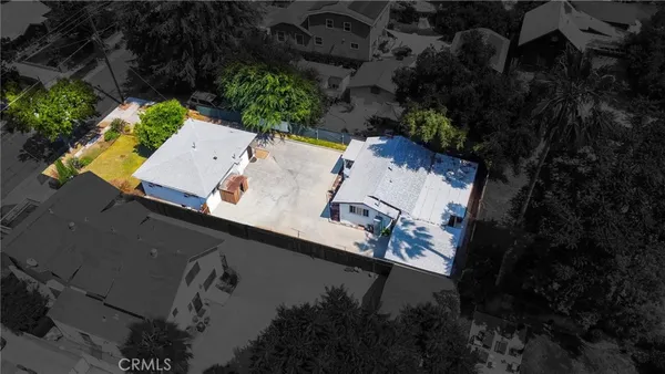 an aerial view of house with outdoor space
