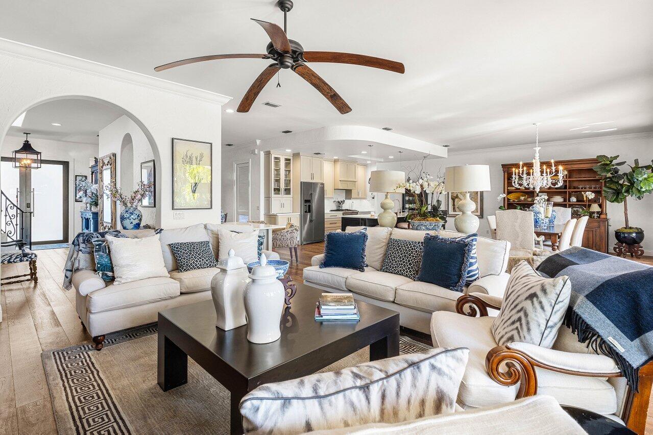 281 Fishermans Way Jupiter, FL 33477 - Photo 24 of 45 a living room with furniture and a chandelier