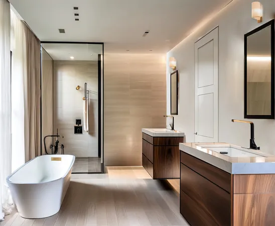 a bathroom with a sink and a large mirror