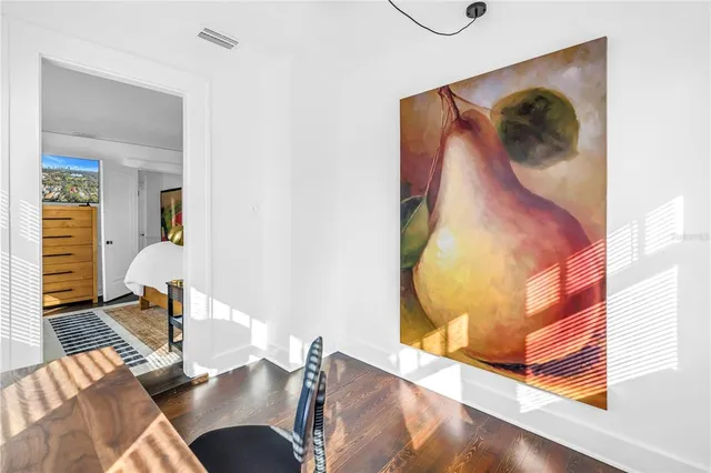 hallway with wooden floor