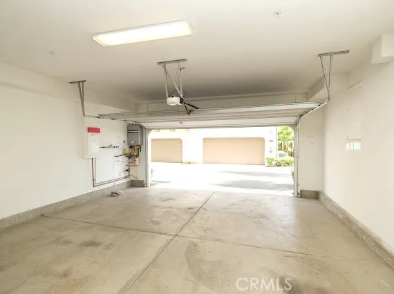 a view of a garage