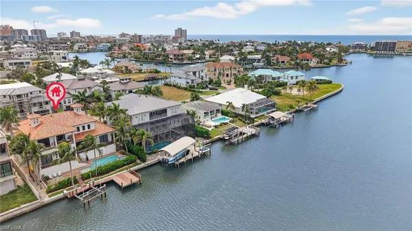 a house view with a garden space