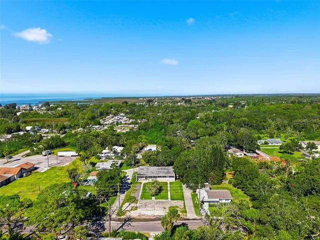 an aerial view of multiple house