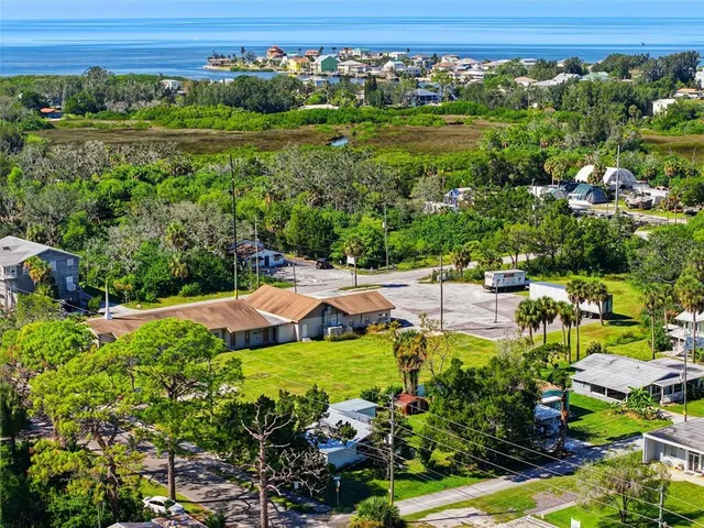 a view of a garden with an outdoor space
