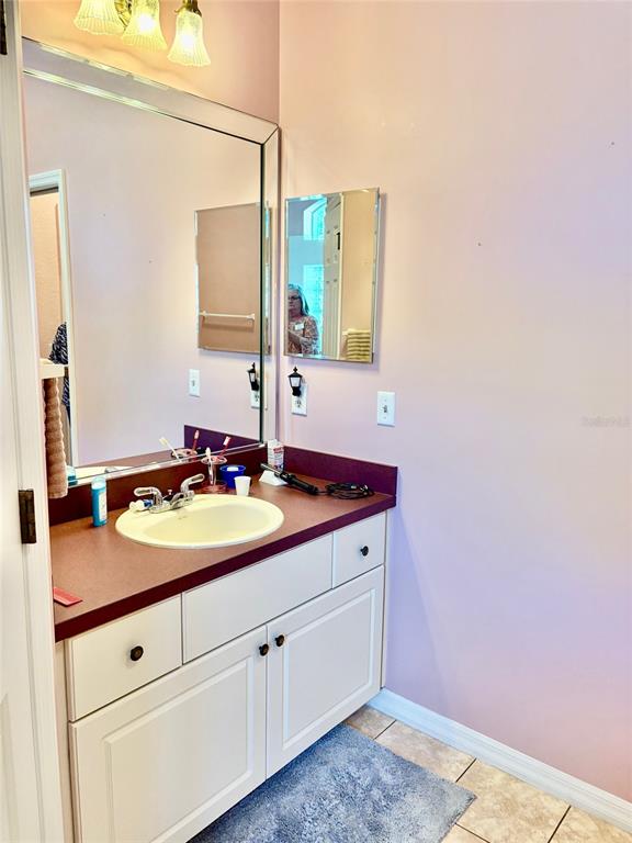 18970 Southwest 99th Street Dunnellon, FL 34432 - Photo 13 of 52 a bathroom with a sink and a mirror