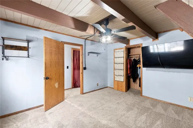 a bathroom with a shower and a shower