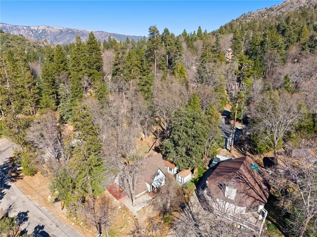 a view of city and mountain
