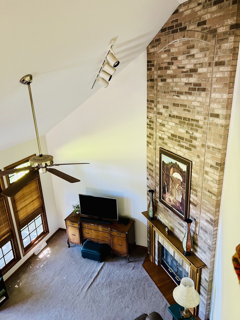 10087 Branch Road Rochelle, IL 61068 - Photo 8 of 27 a living room with furniture and a fireplace