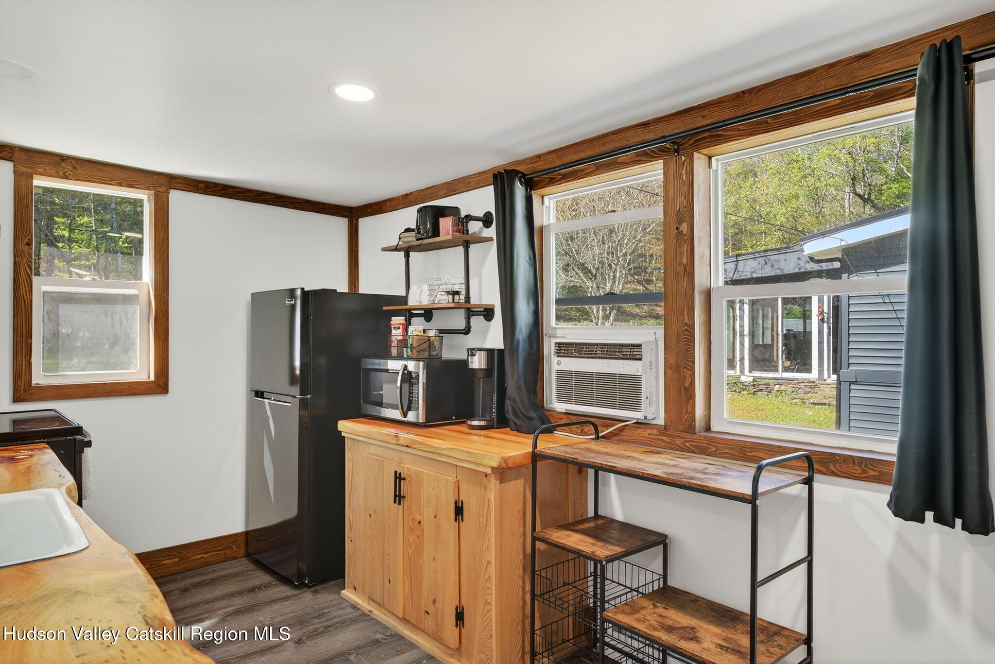 40 Paddock Road East Durham, NY 12423 - Photo 21 of 61 a view of a kitchen with fridge and windows