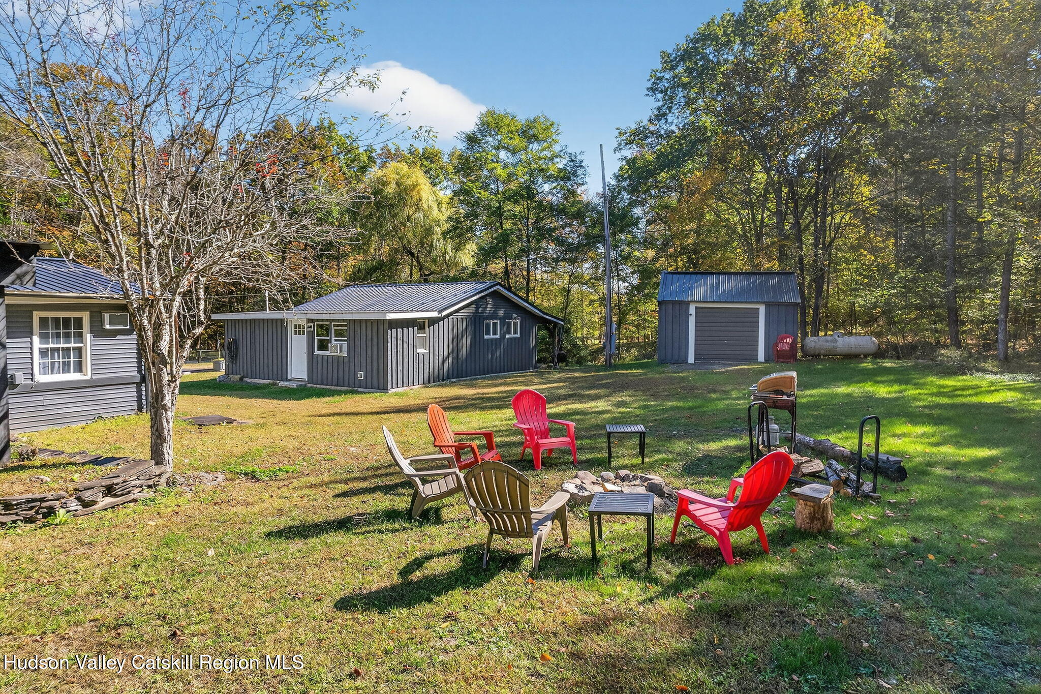 40 Paddock Road East Durham, NY 12423 - Photo 30 of 61 a view of backyard with swimming pool and seating space