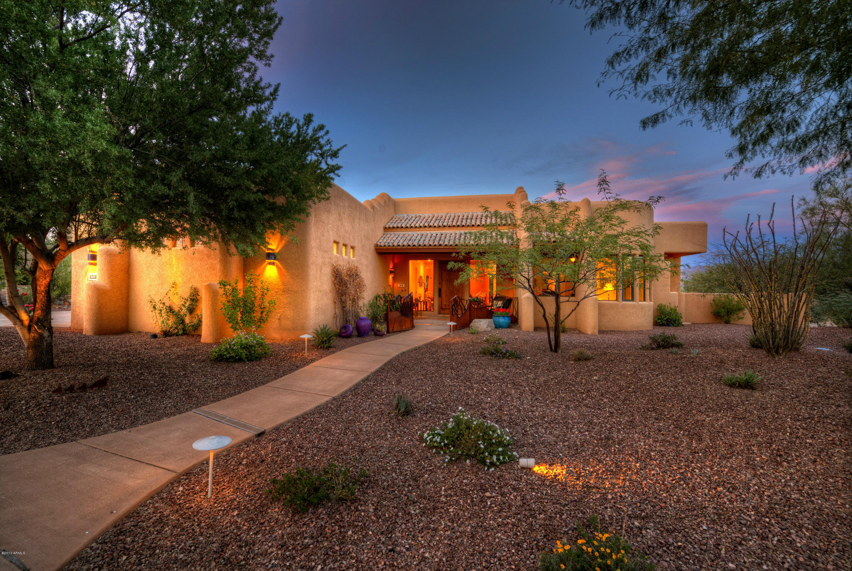26613 North Palo Fiero Road Rio Verde, AZ 85263 - Photo 1 of 24 002_Front at Sunset