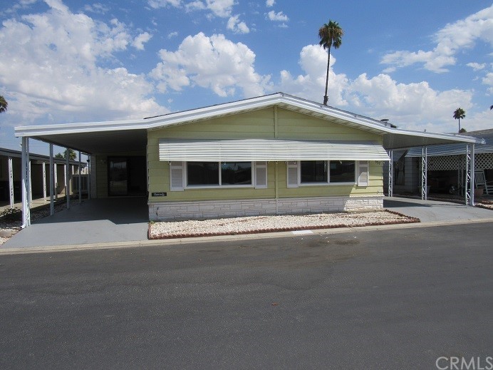 a front view of a building with street