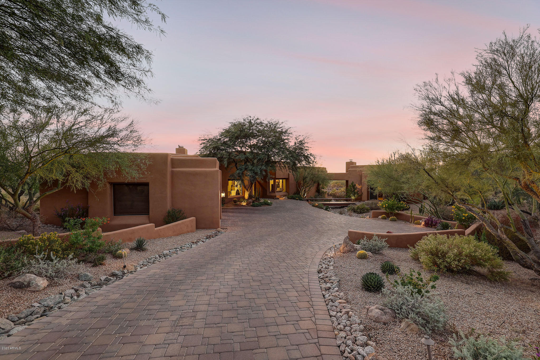 9877 East Hidden Valley Road Scottsdale, AZ 85262 - Photo 34 of 46 Private paver driveway