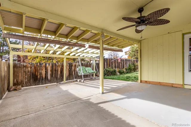 a area with glass door