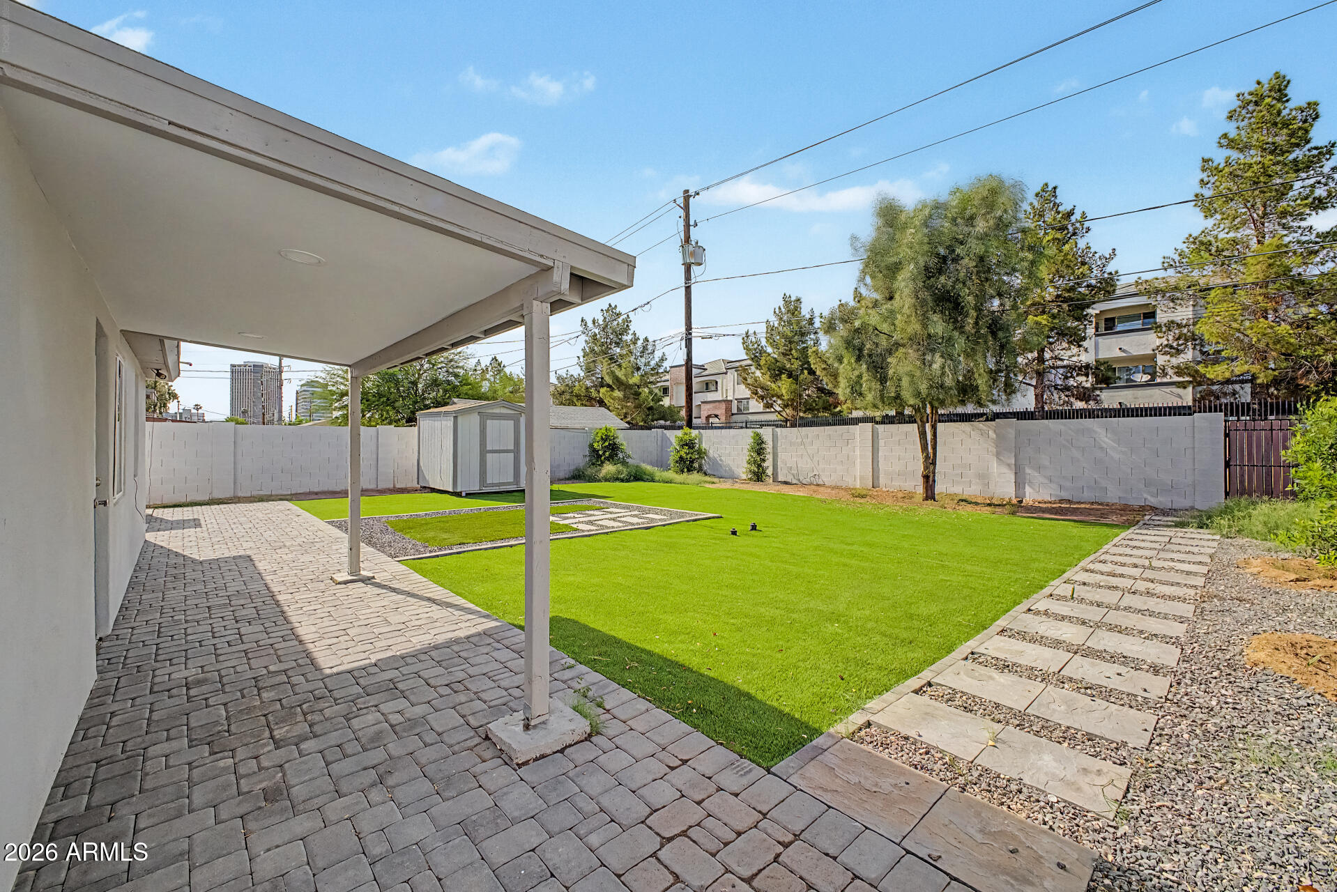 532 East Cheery Lynn Road Phoenix, AZ 85014 - Photo 33 of 37 a view of a backyard with a garden and plants