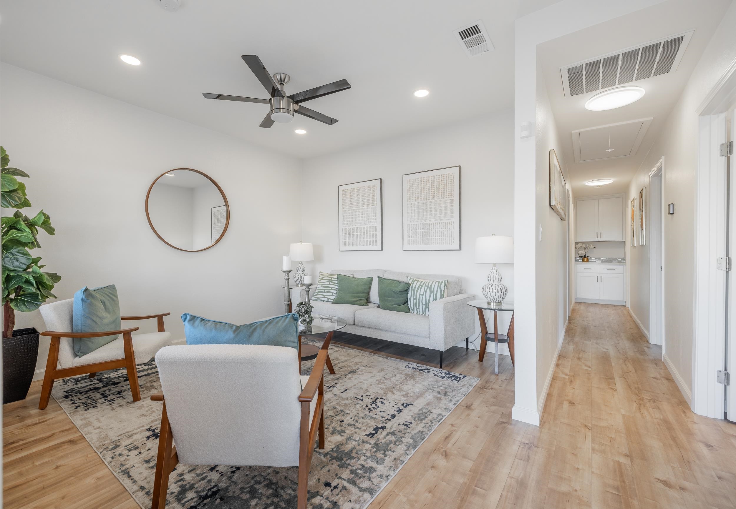 1900 Chestnut Street Santa Clara, CA 95054 - Photo 6 of 39 a living room with furniture and a wooden floor