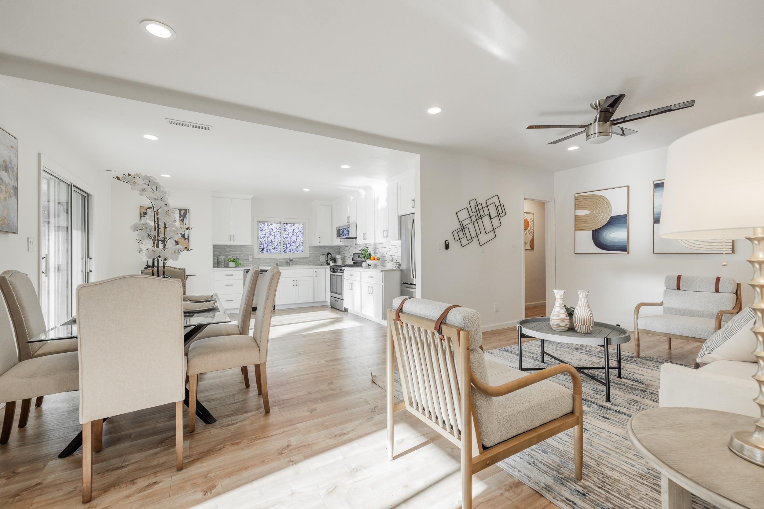 1900 Chestnut Street Santa Clara, CA 95054 - Photo 10 of 39 a living room with furniture and a view of kitchen