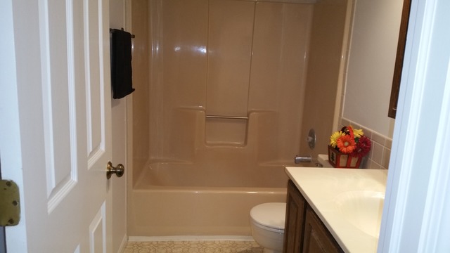 1409 Indiana Street, Unit 1409 St. Charles, IL 60174 - Photo 11 of 15 a bathroom with a sink toilet and shower