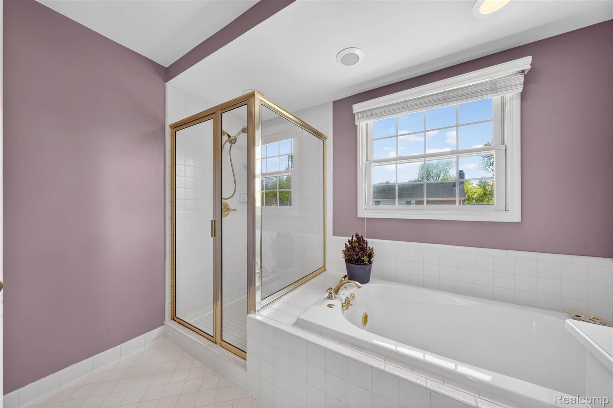 1112 Vernier Road Grosse Pointe, MI 48236 - Photo 33 of 39 Bathroom with a shower stall and a bath
