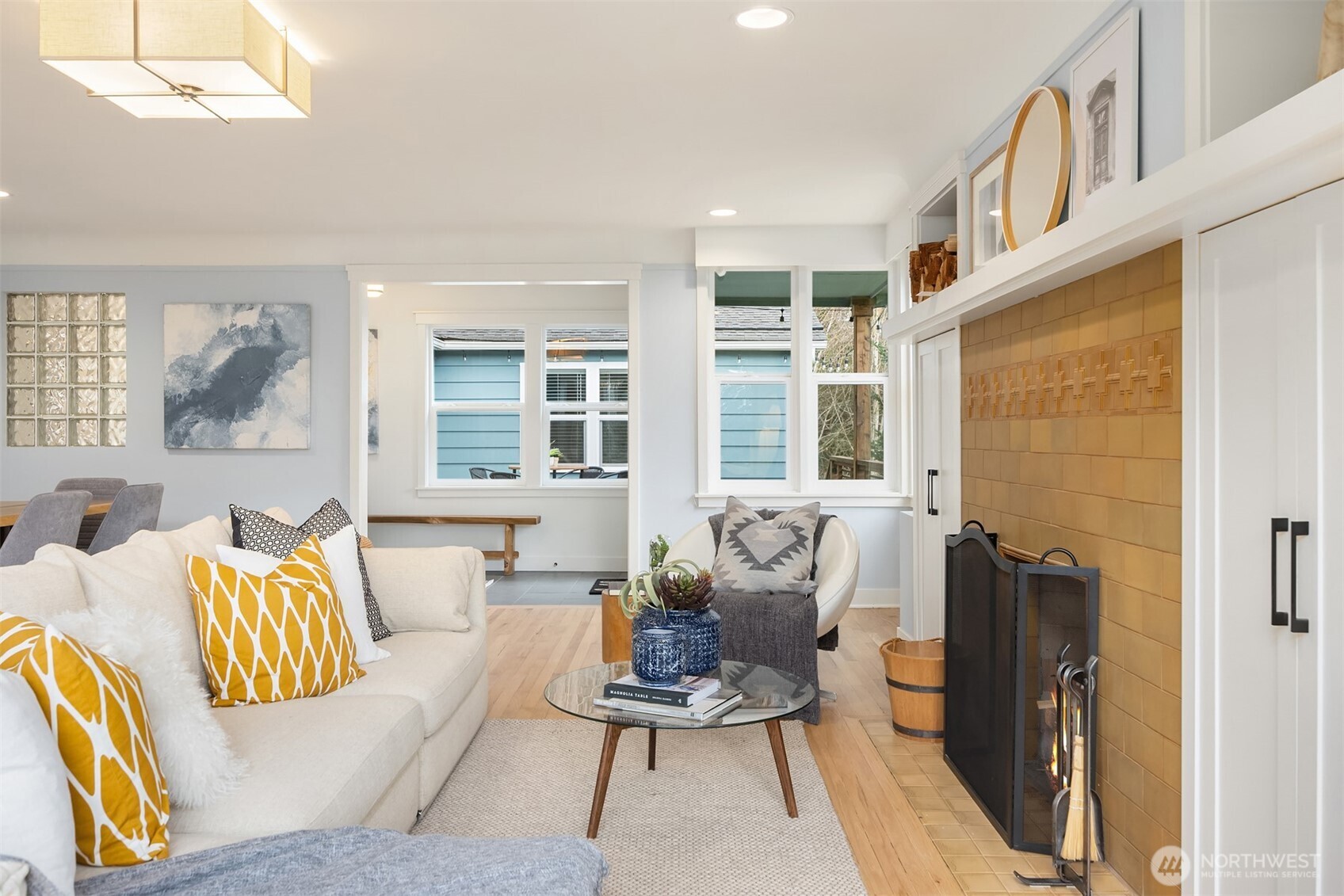 7204 Northeast Baker Hill Road Bainbridge Island, WA 98110 - Photo 14 of 40 a living room with furniture and windows