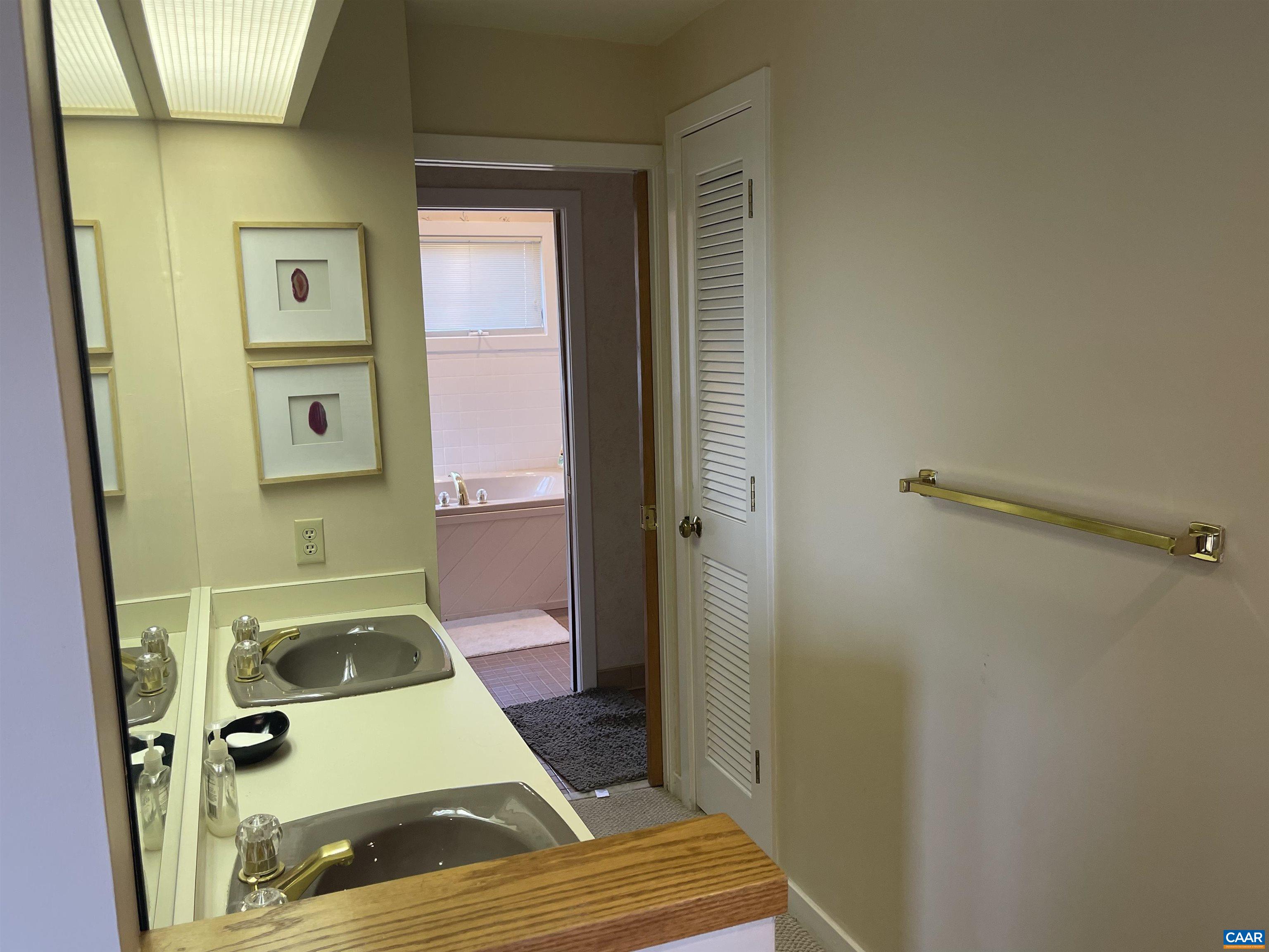 1613 Overlook Condos Roseland, VA 22967 - Photo 24 of 35 a bathroom with a sink and a mirror