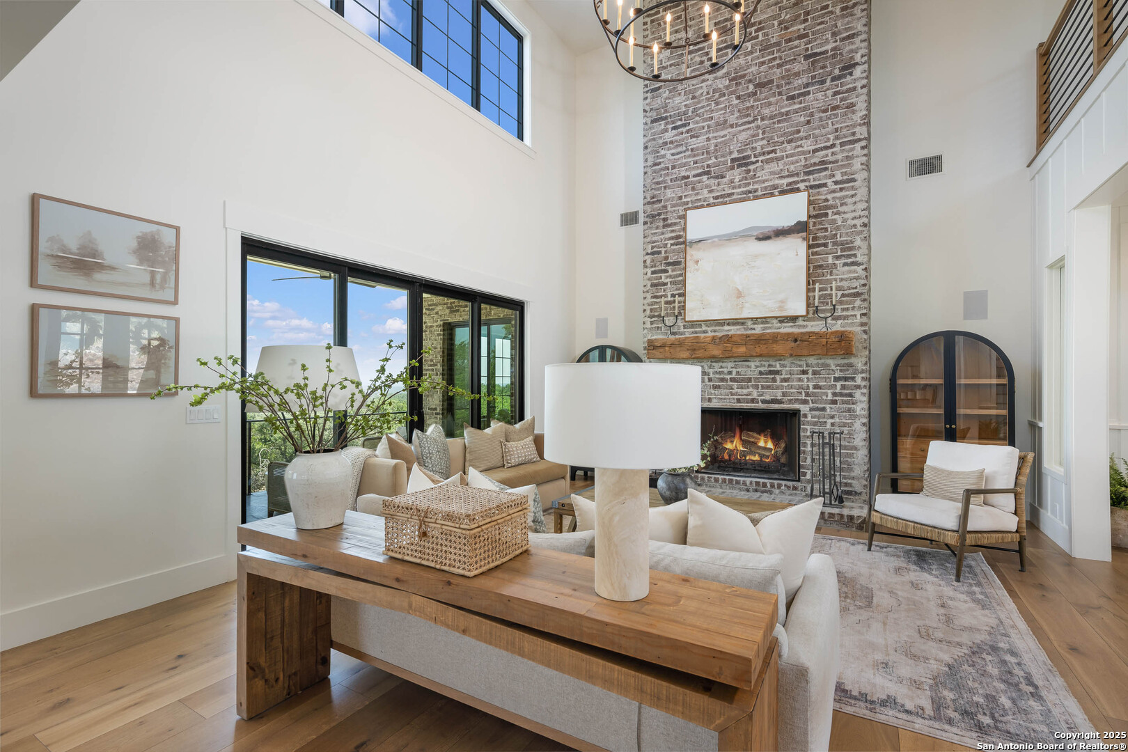 324 Ridge Point Spring Branch, TX 78070 - Photo 11 of 50 a living room with furniture fireplace and wooden floor